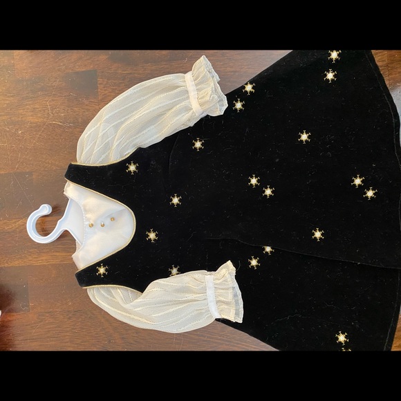 Vintage American Girl Doll Velvet Dress snowflake RETIRED - Picture 5 of 6